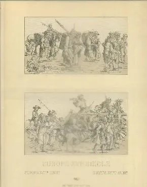 LITOGRAFIA TIPOS Y COSTUMBRES. EUROPE XVl SIECLE