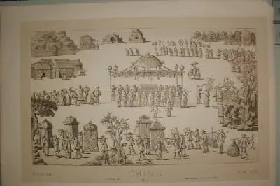 LITOGRAFIA TIPOS Y COSTUMBRES. CHINE