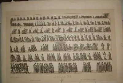 LITOGRAFIA TIPOS Y COSTUMBRES. HOLLANDE