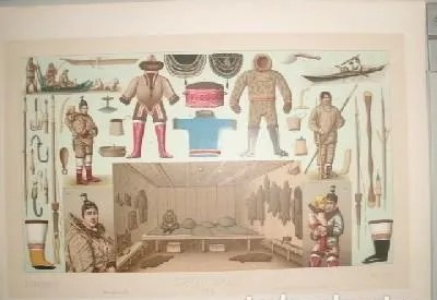 LITOGRAFIA TIPOS Y COSTUMBRES. ESQUIMAUX