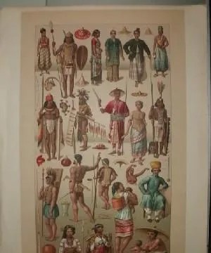 LITOGRAFIA TIPOS Y COSTUMBRES. OCEANIE