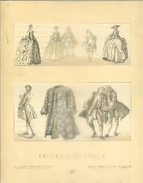 LITOGRAFIA TIPOS Y COSTUMBRES. FRANCE XVlll SIECLE