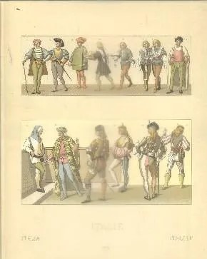 LITOGRAFIA TIPOS Y COSTUMBRES. ITALIE