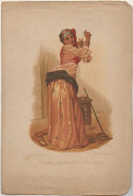 LITOGRAFIA ORIGINAL. ALMÉE, DANSEUSE DU CAIRE. EGIPTE