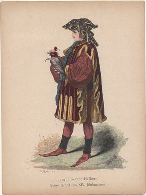 LITOGRAFIA ORIGINAL. BURGUNDISCHER HOFHERR