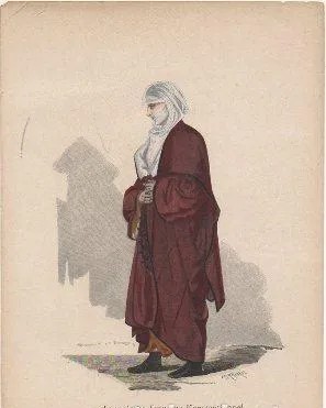 LITOGRAFIA DE TIPOS Y COSTUMBRES. ARMENISCHER FRAU AUS KONSTANTINOPEL