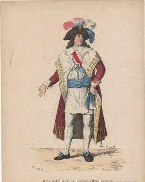 LITOGRAFIA DE TIPOS Y COSTUMBRES. MITGLIED DES FRANZÖSISCHEN DIRECTORIUMS. 1795-99