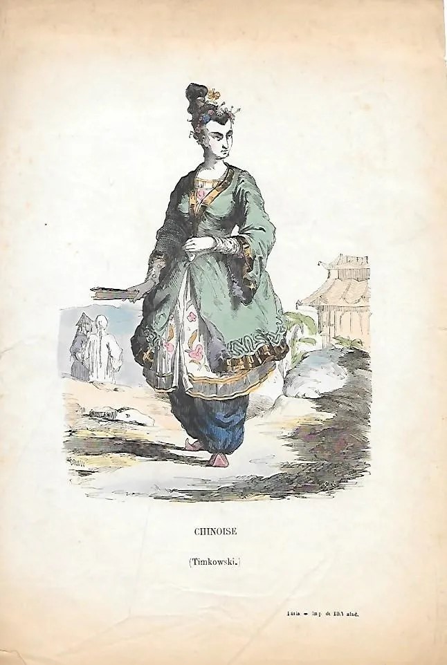 LITOGRAFIA ORIGINAL CHINOISE ( TIMKOWSKI)