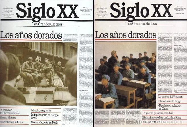 SIGLO XX LOS GRANDES HECHOS LOS AÑOS DORADOS. VOLUMEN 17Y 18 . 2 TOMOS