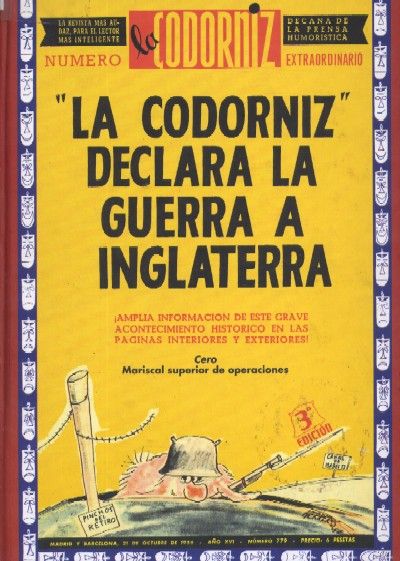 LA CODORNIZ LE DECLARA LA GUERRA A INGLATERRA