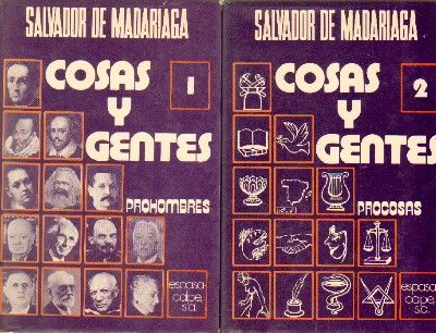 COSAS Y GENTES TOMO I PROHOMBRES TOMO II PROCOSAS