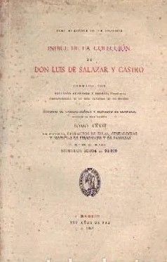 INDICE DE LA COLECCIÓN DE DON LUIS DE SALAZAR Y CASTRO TOMO XXXIII