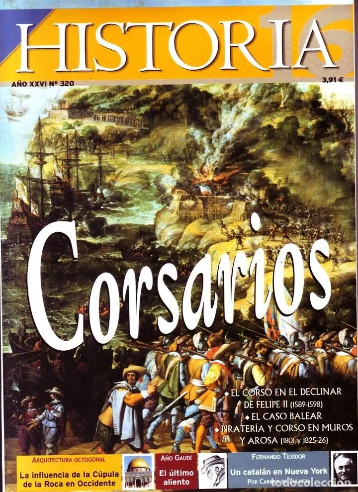 CORSARIOS  Nº320 HISTORIA 16.