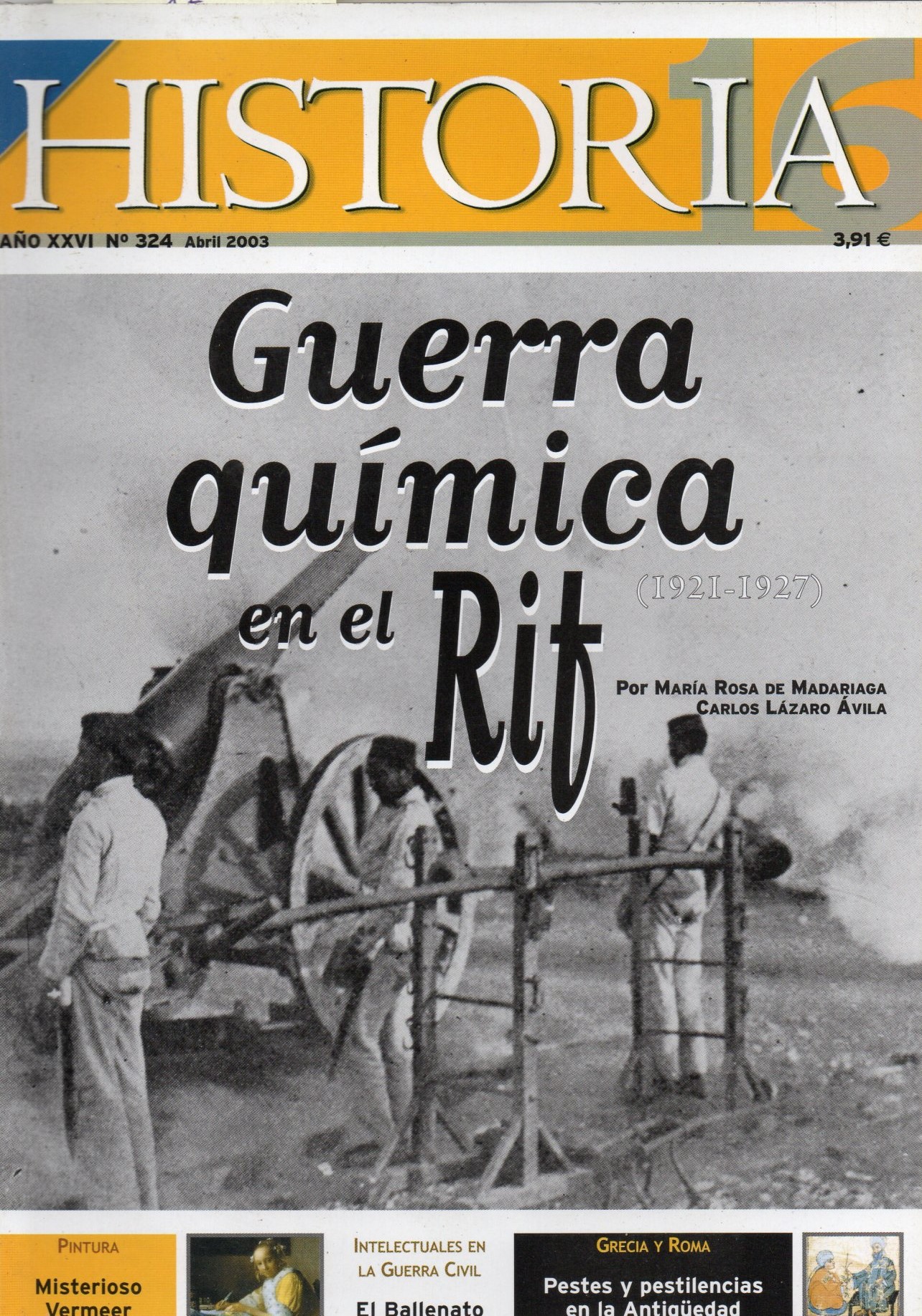 GUERRA QUIMICA EN EL RIF 1921-1927 Nº324 HISTORIA 16