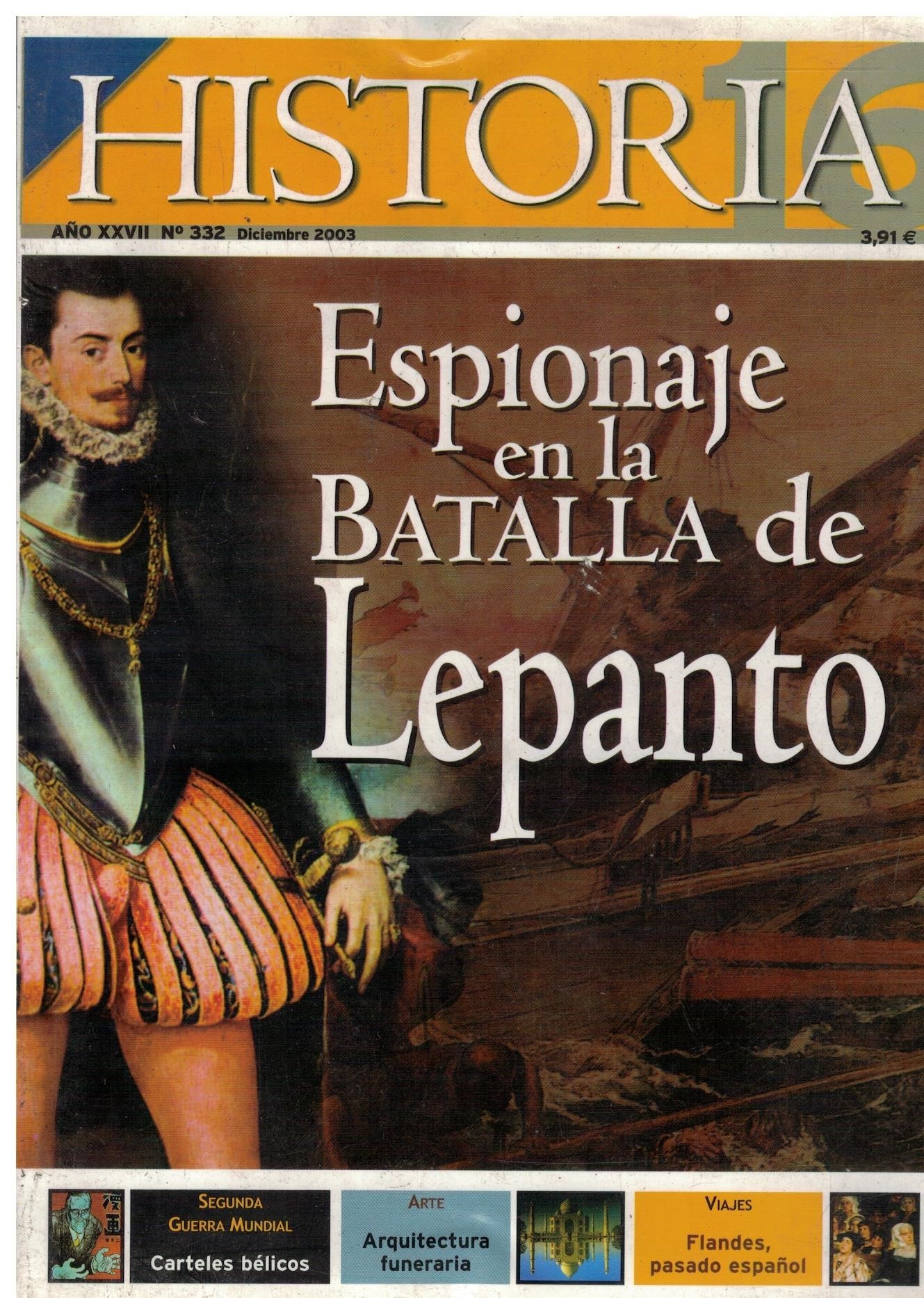 ESPIONAJE EN LA BATALLA DE LEPANTO