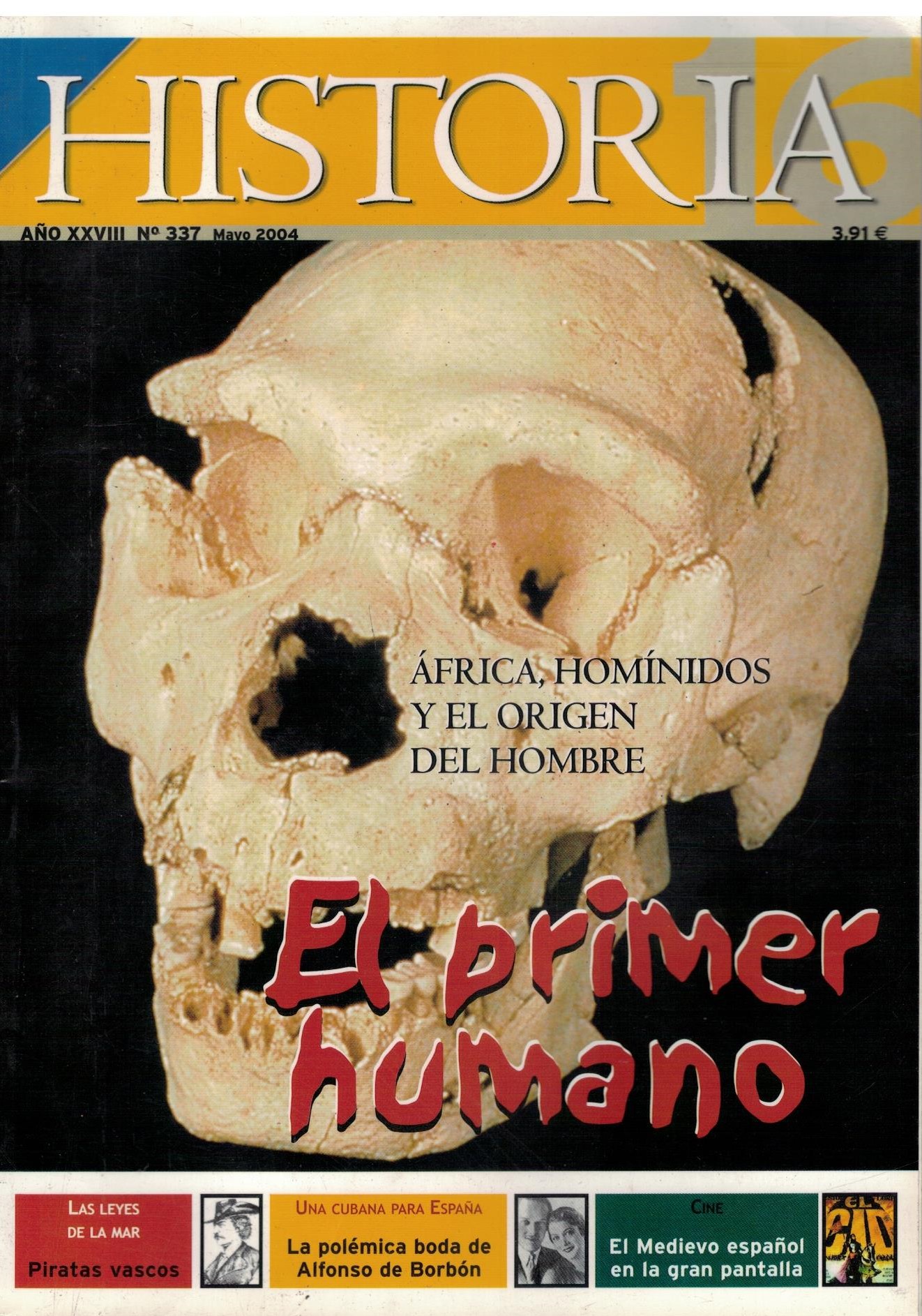 EL PRIMER HUMANO Nº337 HISTORIA 16.