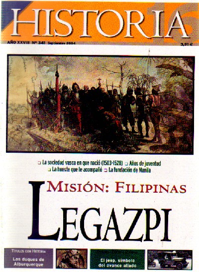 LEGAZPI MISION FILIPINAS  Nº 341 HISTORIA 16