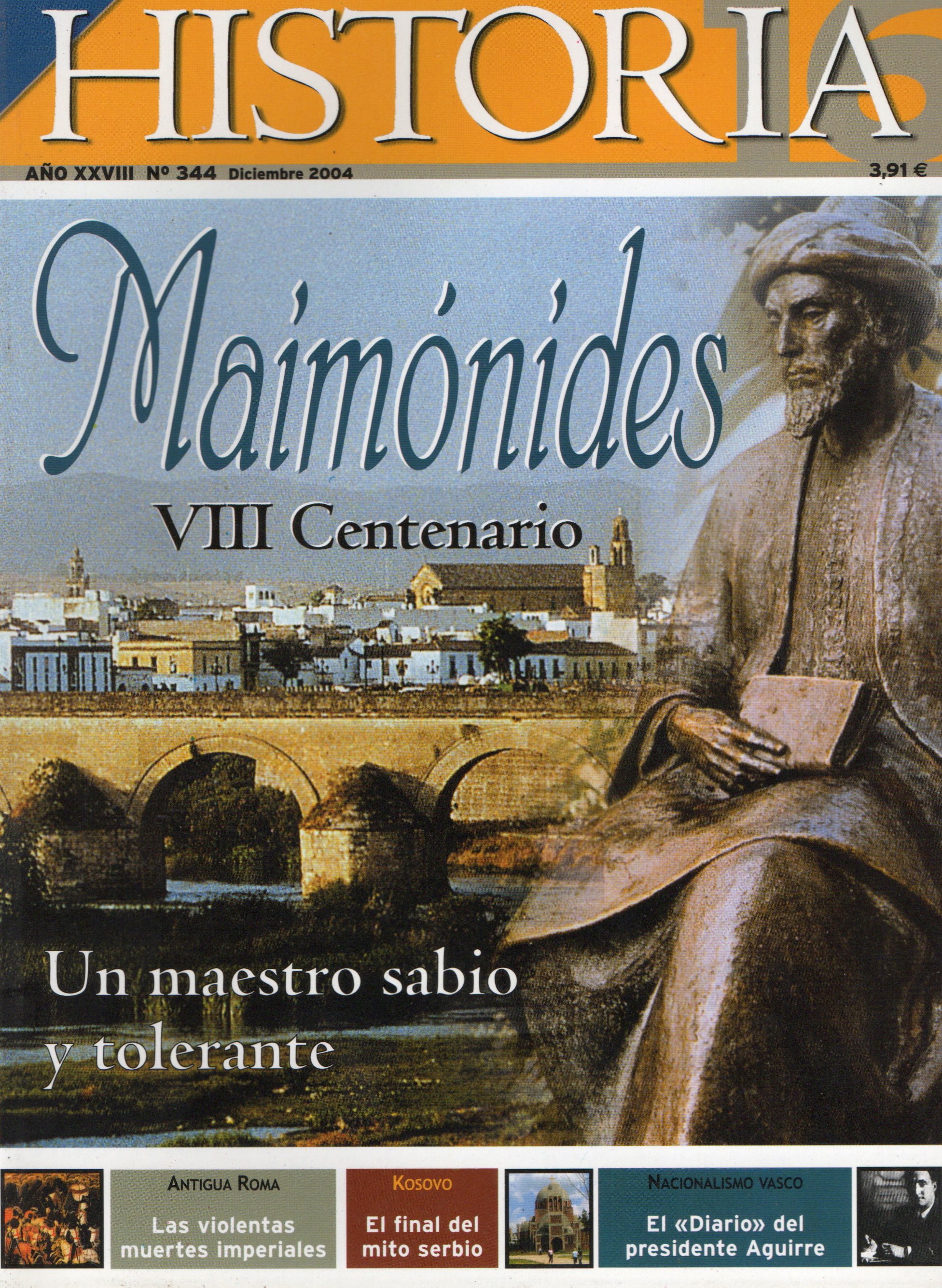 MAIMONIDES VIII CENTENARIO UN MAESTRO SABIO Y TOLERANTE