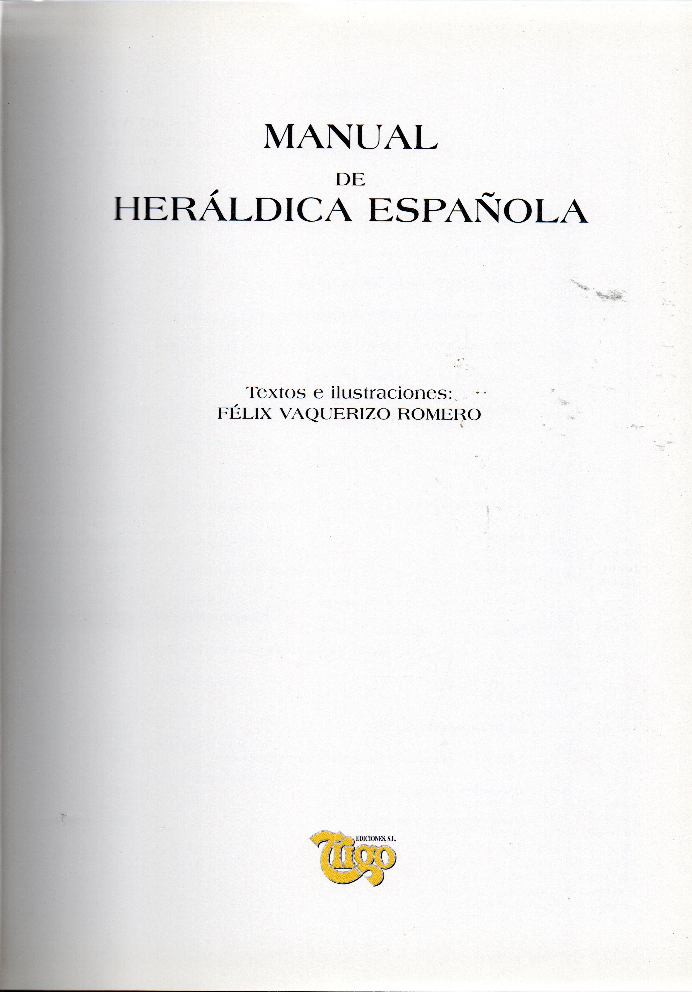 MANUAL DE HERALDICA ESPAÑOLA