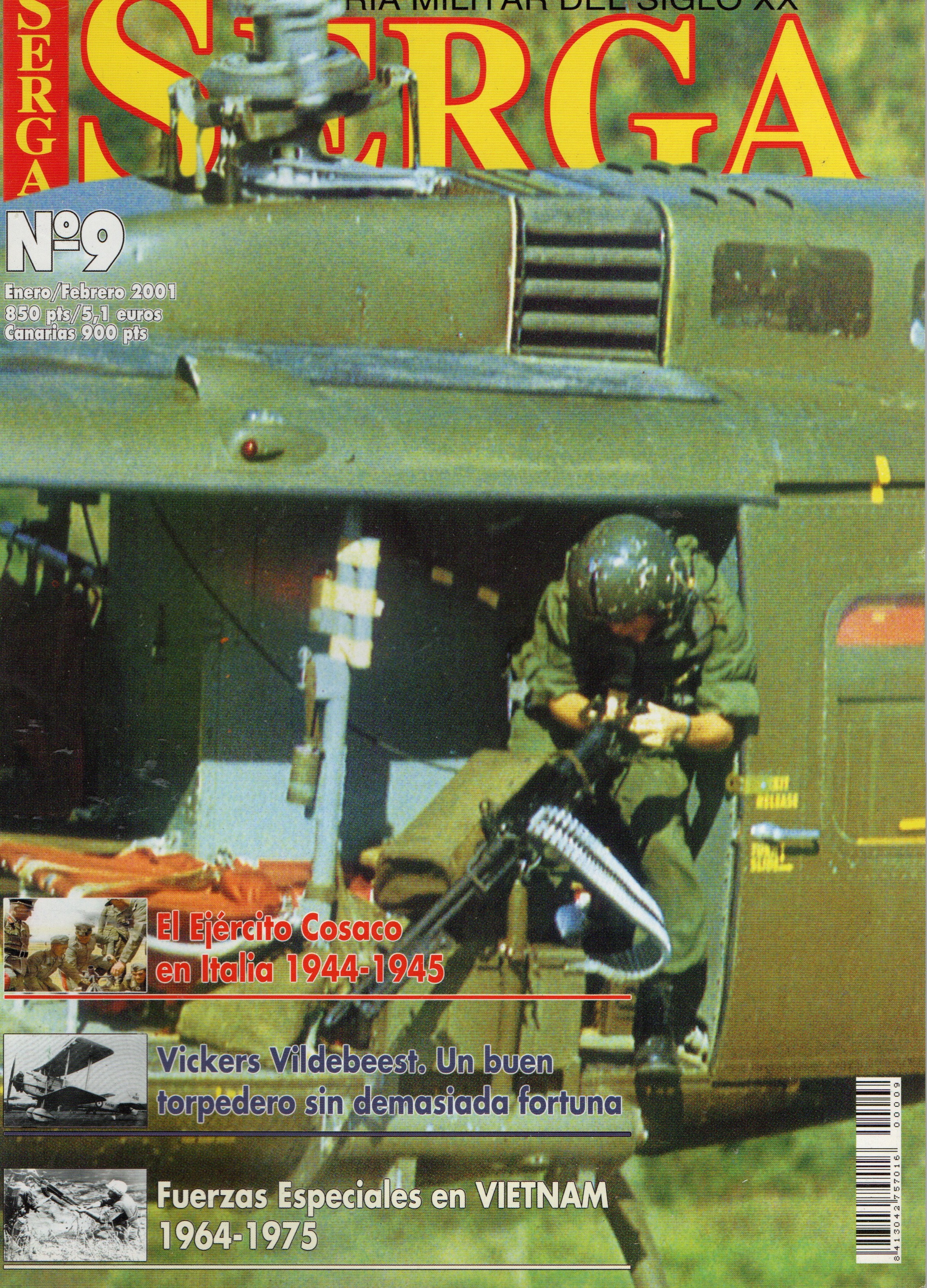 REVISTA SERGA Nº9. EL EJERCITO COSACO EN ITALIA 1944-1945, VICKERS VILDEBEEST…