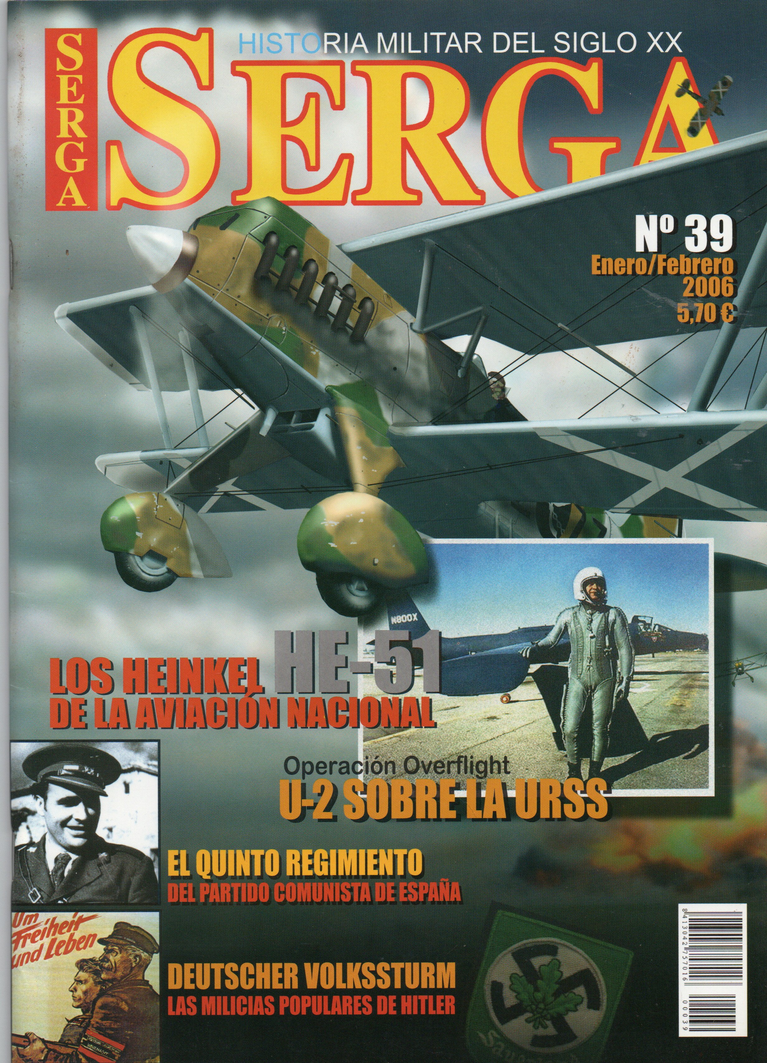 REVISTA SERGA Nº39. HE-51 LOS HEINKEL DE LA AVIACION NACIONAL…