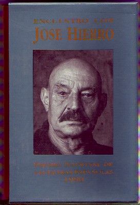 ENCUENTRO CON JOSE HIERRO.  PREMIO NACIONAL DE LAS LETRAS ESPAÑOLAS 1990