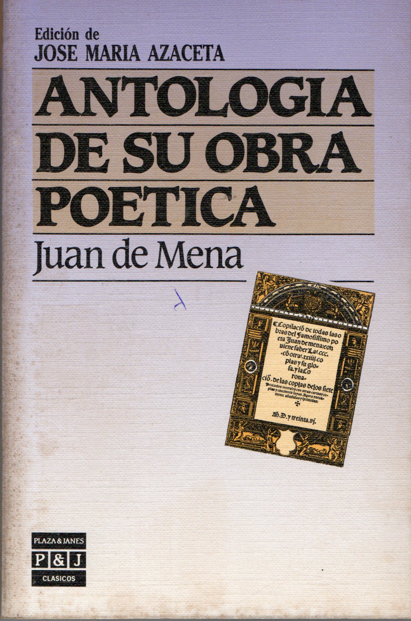ANTOLOGIA DE SU OBRA POETICA