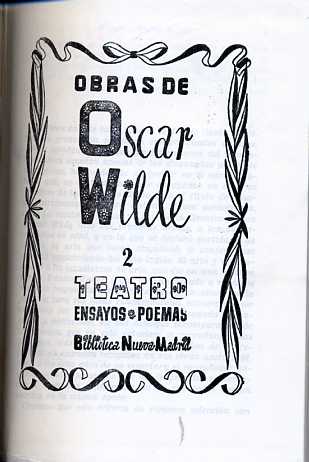 OBRAS. TEATRO
