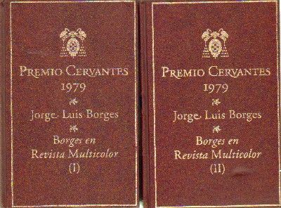 BORGES EN REVISTA MULTICOLOR PREMIO CERVANTES 1979