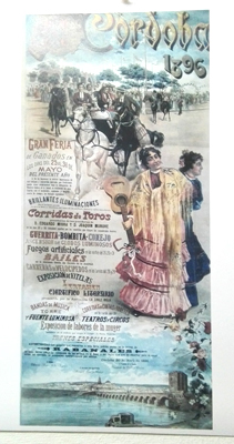 REPRODUCCION DE CARTEL CORDOBA 1896, GRAN FERIA - CORRIDAS DE TOROS, ETC. 25 AL 31 DE MAYO.