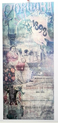 REPRODUCCION DE CARTEL CORDOBA 1898, MERCADO DE GANADOS - CORRIDAS DE TOROS, ETC.  29 AL 31 DE MAYO.