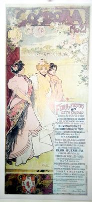REPRODUCCION DE CARTEL CORDOBA 1902, FERIA Y FIESTAS - CORRIDAS DE TOROS, ETC. 18 AL 25 DE MAYO.