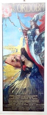 REPRODUCCION DE CARTEL CORDOBA 1916, FERIA DE OTOÑO, 24, 25, 26 Y 27 DE SEPTIEMBRE.