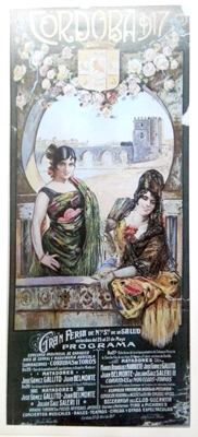 REPRODUCCION DE CARTEL CORDOBA 1917, GRAN FERIA DE NTRA. SRA. DE LA SALUD. 25 AL 31 DE MAYO.