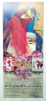 REPRODUCCION DE CARTEL CORDOBA 1923. GRAN FERIA DE NTRA. SRA. DE LA SALUD, DEL 25 AL 31 DE MAYO.
