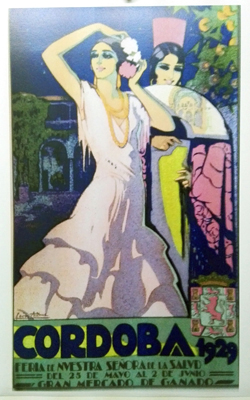 REPRODUCCION DE CARTEL CORDOBA 1929. FERIA DE NTRA. SRA. DE LA SALUD. DEL 25 DE MAYO AL 2 DE JUNIO.