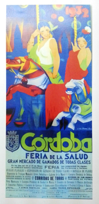 REPRODUCCION DE CARTEL CORDOBA 1932. FERIA DE LA SALUD. DEL 25 AL 31 DE MAYO.