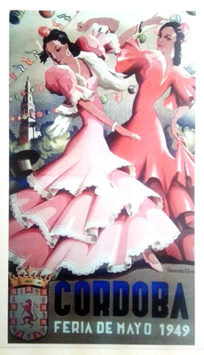 REPRODUCCION DE CARTEL DE CORDOBA FERIA DE MAYO 1949.