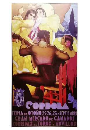 REPRODUCCION DE CARTEL CORDOBA FERIA DE OTOÑO 1933