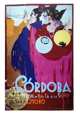 REPRODUCCION DE CARTEL CORDOBA FERIA DE NTRA. SRA. DE LA SALUD OTOÑO 1928