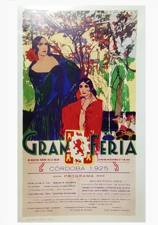 REPRODUCCION DE CARTEL GRAN FERIA DE NTRA. SRA. DE LA SALUD JUNIO 1925