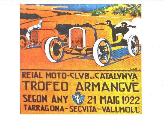 REPRODUCCION DE CARTEL REIAL MOTO-CLUB DE CATALUNYA