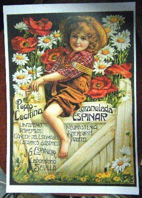 REPRODUCCION DE CARTEL PECTO-LECITINA GRANULADA ESPINAR.