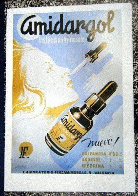 REPRODUCCION DE CARTEL AMIDARGOL. INSTILACIONES NASALES.