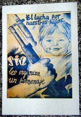 REPRODUCCION DE CARTEL EL LUCHA POR NUESTROS HIJOS, SIA LES ORGANIZA UN HOMENAJE.