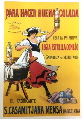 REPRODUCCION DE CARTEL PARA HACER BUENA COLADA, LEGIA ESTRELLA CONEJO.