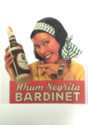 REPRODUCCION DE CARTEL RHUM NEGRITA BARDINET.