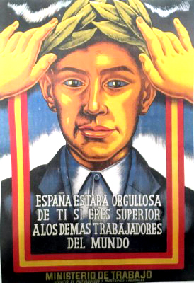 REPRODUCCION DE CARTEL ESPAÑA ESTARA ORGULLOSA DE TI SI ERES SUPERIOR A LOS DEMÁS.