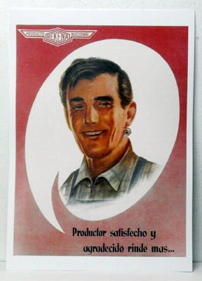 REPRODUCCION CARTEL PRODUCTO NACIONAL REKENA. 30 X 40 cm.