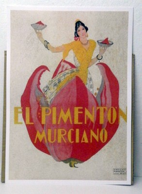 REPRODUCCION CARTEL EL PIMENTON MURCIANO. 30 X 43 cm.